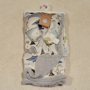 Baby Blanket with Head Support, Dinosaur Print